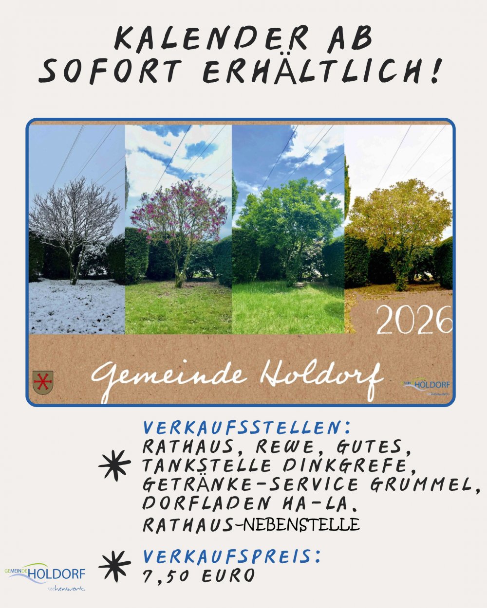 Der Holdorfer Fotokalender ist da!