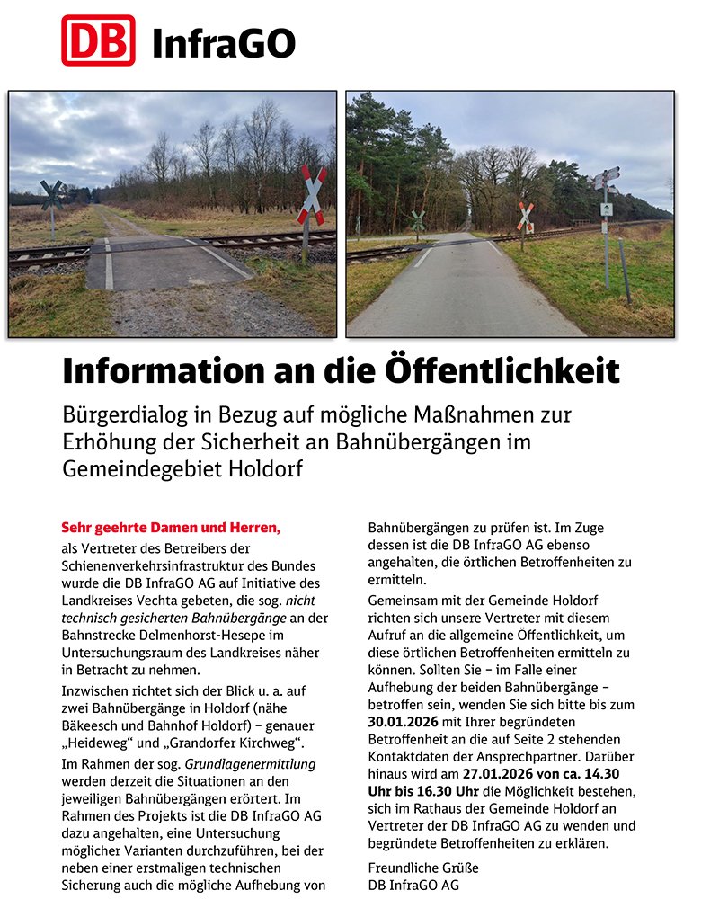 DB InfraGO AG informiert - Teil 1