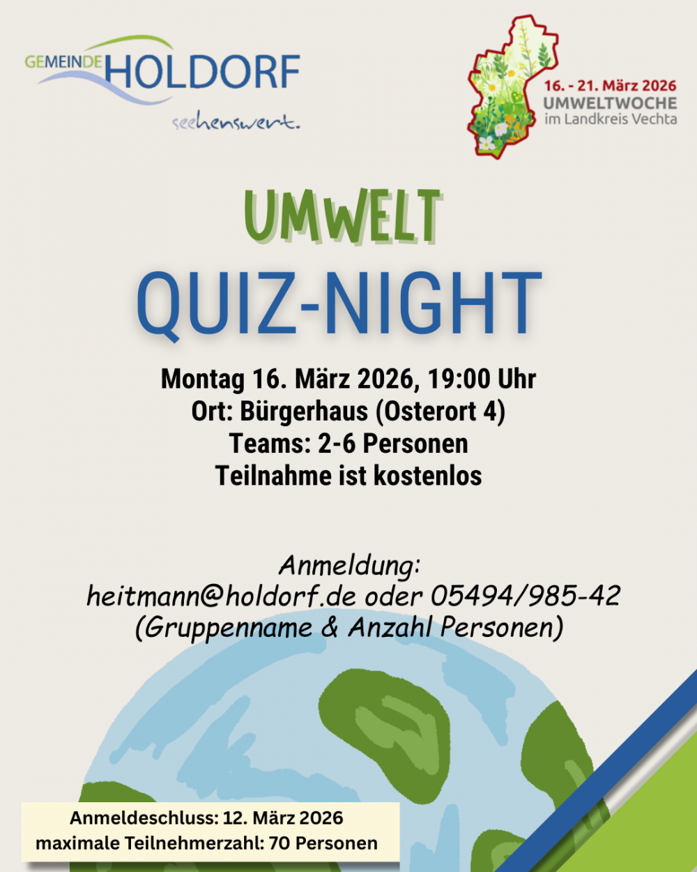 Umwelt-Quiz-Abend im B�rgerhaus am 16. M�rz 2026