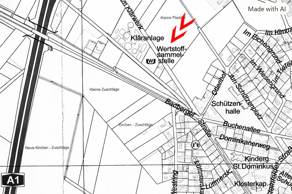 Standort Altkleider-Container Am Kl�rwerk