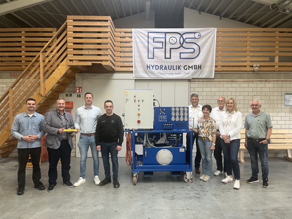 Firmenbesichtigung bei der Fa. FPS Hydraulik GmbH
