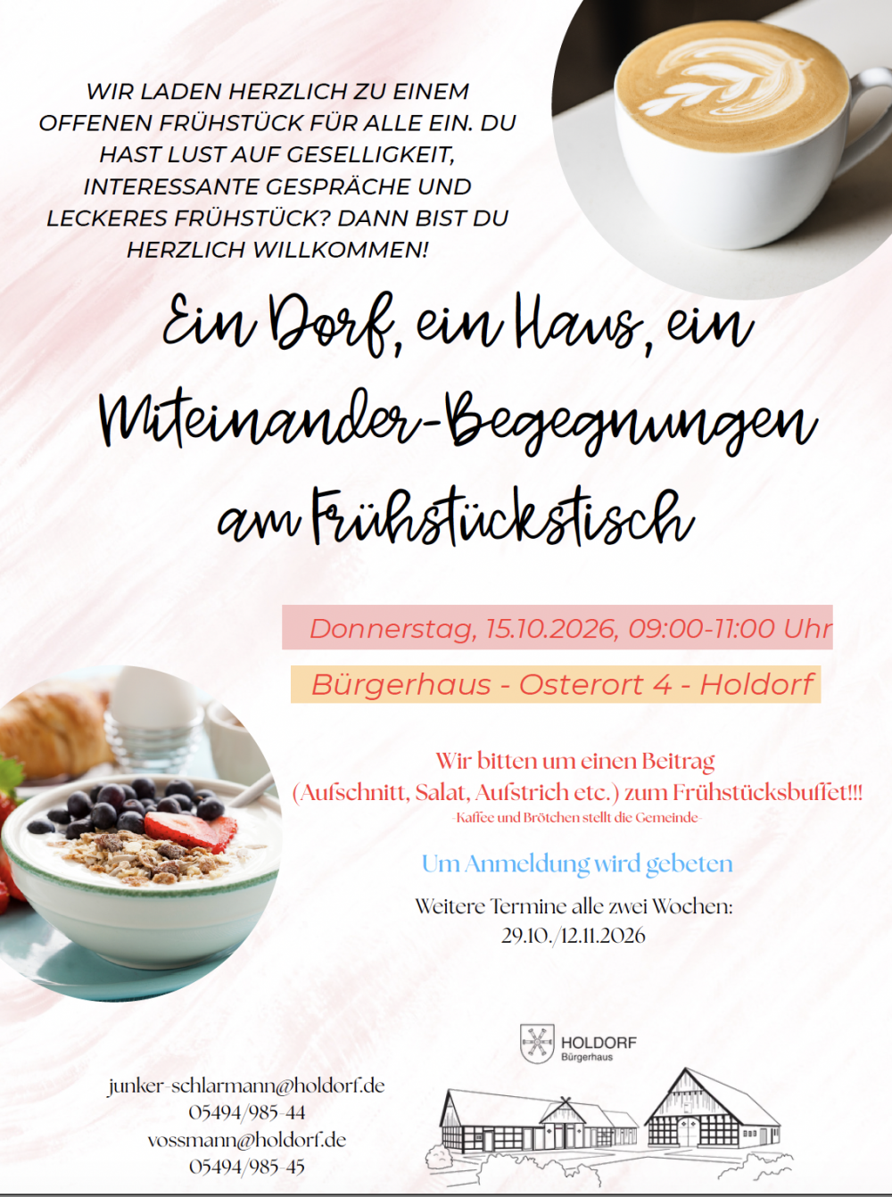 Offenes Fr�hst�ck am 15.10.2026
