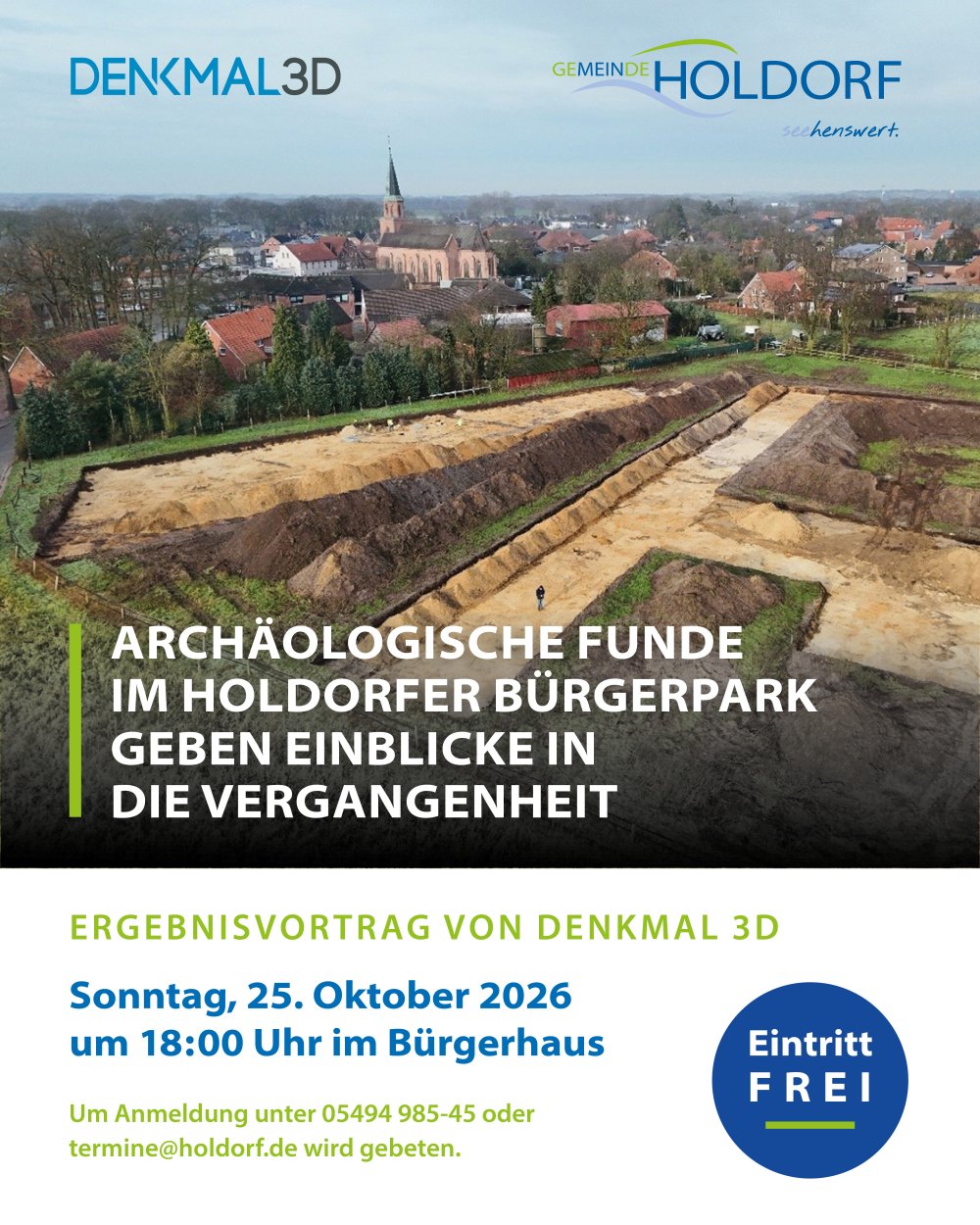 Arch�ologische Funde im Holdorfer B�rgerpark geben Einblicke in die Vergangenheit