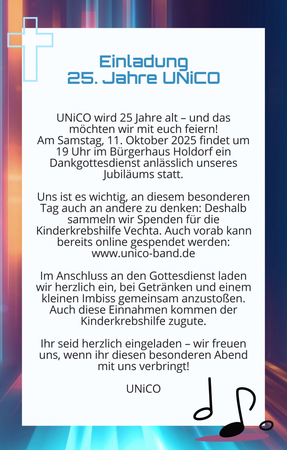 25 Jahre Band UNICO
