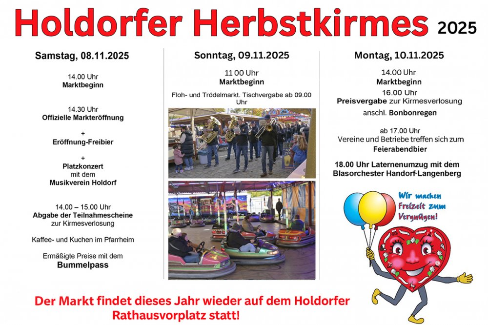 Herbstlicher Rummel wieder auf dem Rathausplatz