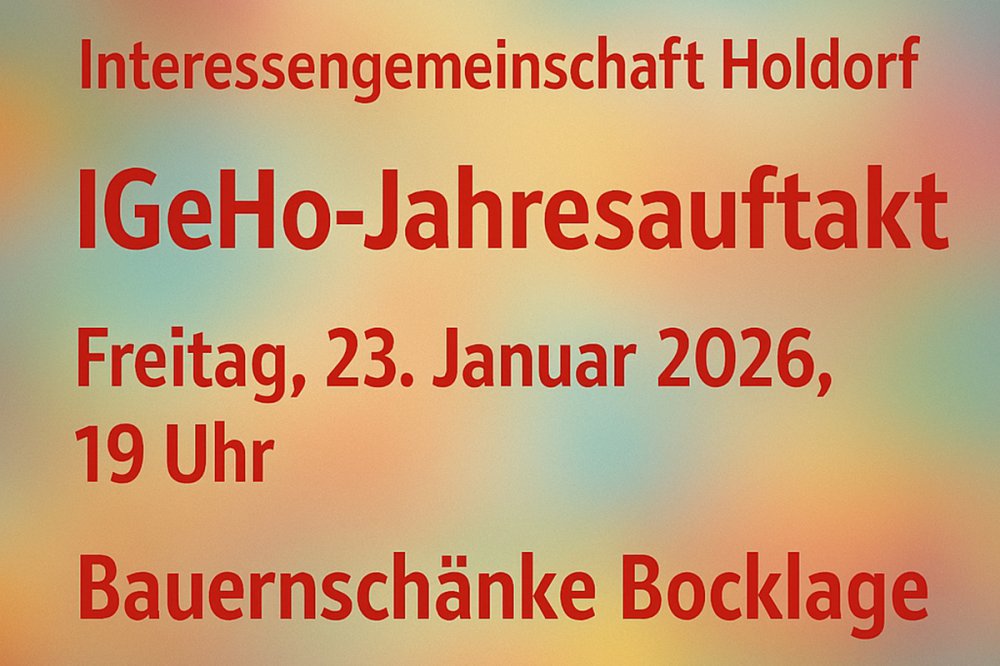 IGeHo l�dt zum Jahresauftakt 2026