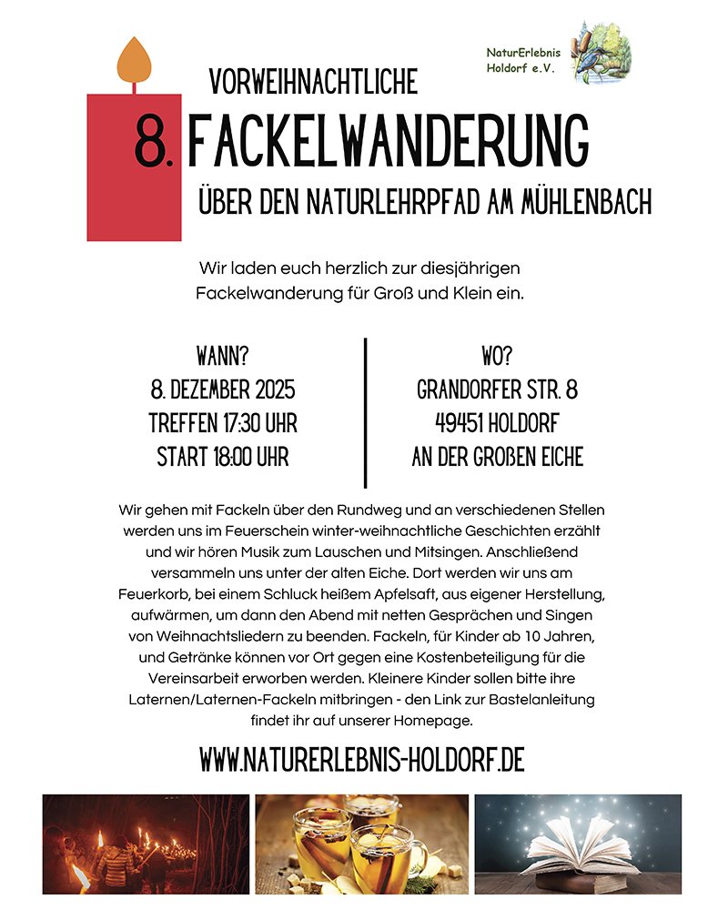 8. Fackelwanderung auf dem Naturlehrpfad