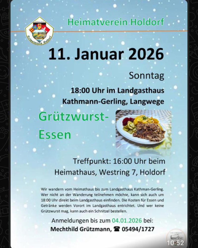 Mit dem Heimatverein zum Gr�tzwurst Essen