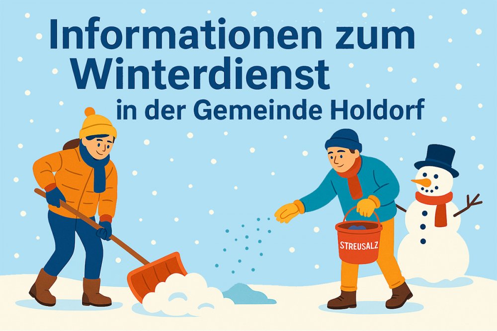 Wenn Schnee f�llt in Holdorf...