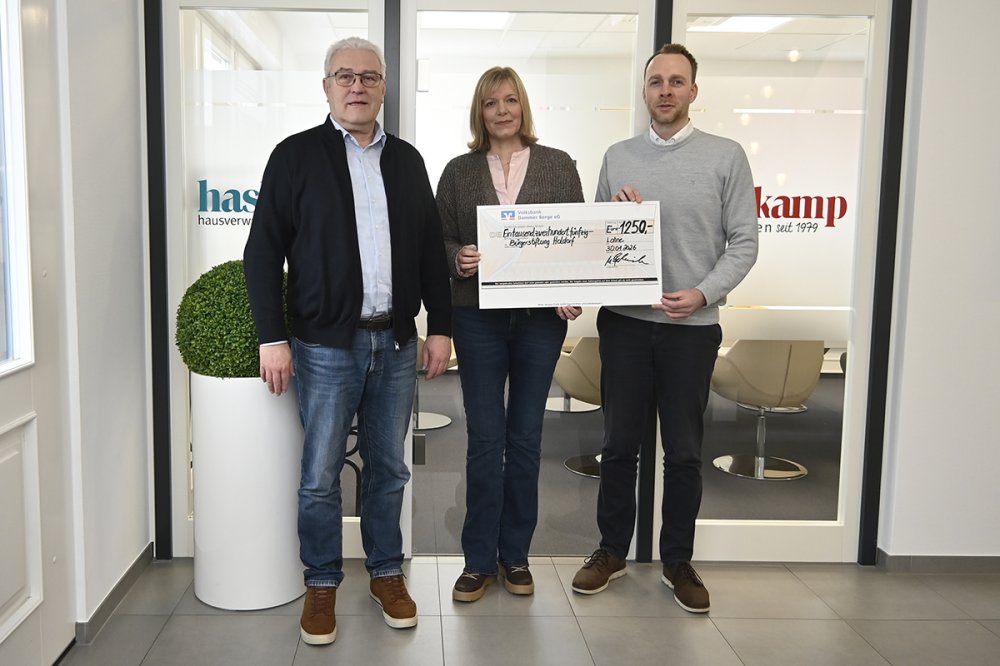 Neuer Zustifter bei der B�rgerstiftung Holdorf