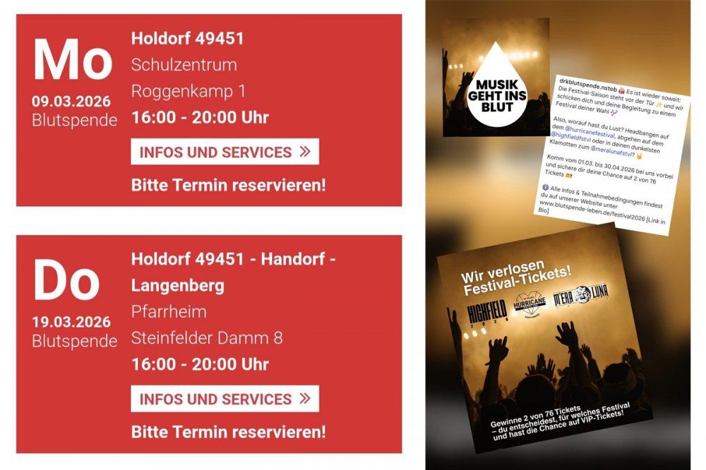 Blutspende-Termine im M�rz 2026