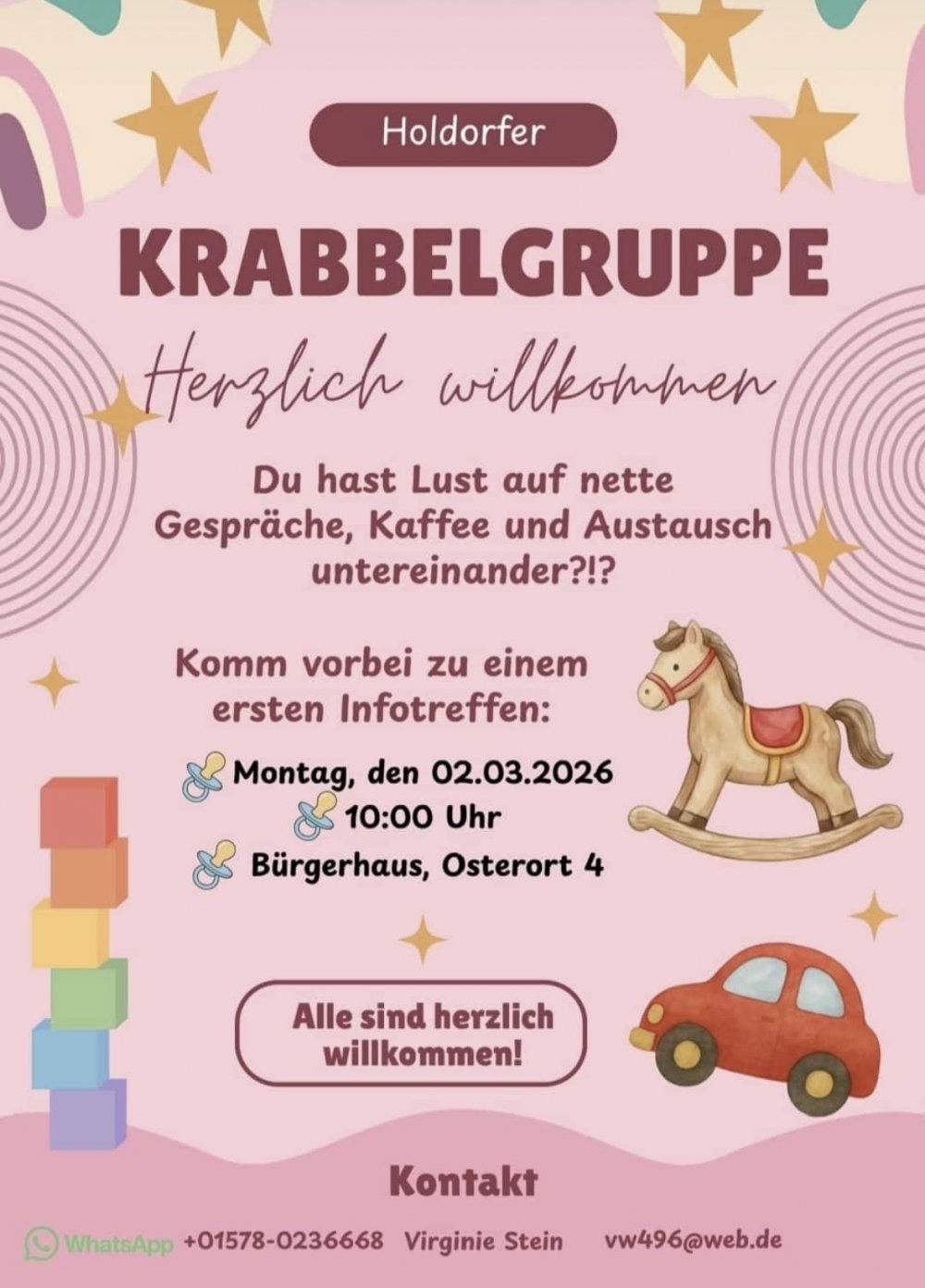 Krabbelgruppe in Holdorf startet