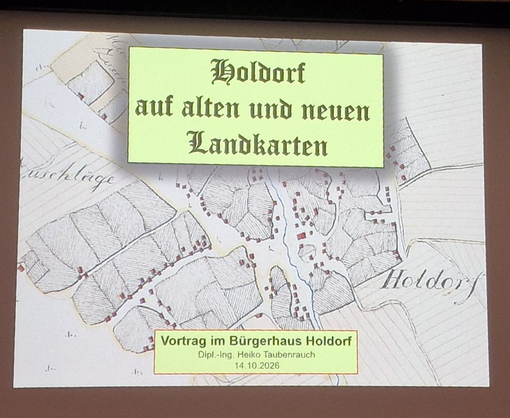 Holdorf auf alten und neuen Landkarten