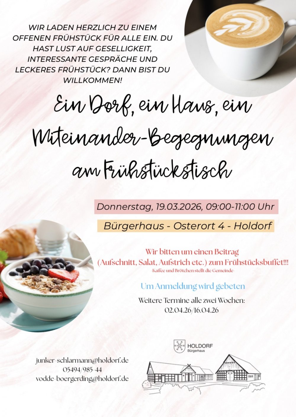 Offenes Fr�hst�ck im B�rgerhaus am 19.03.2026