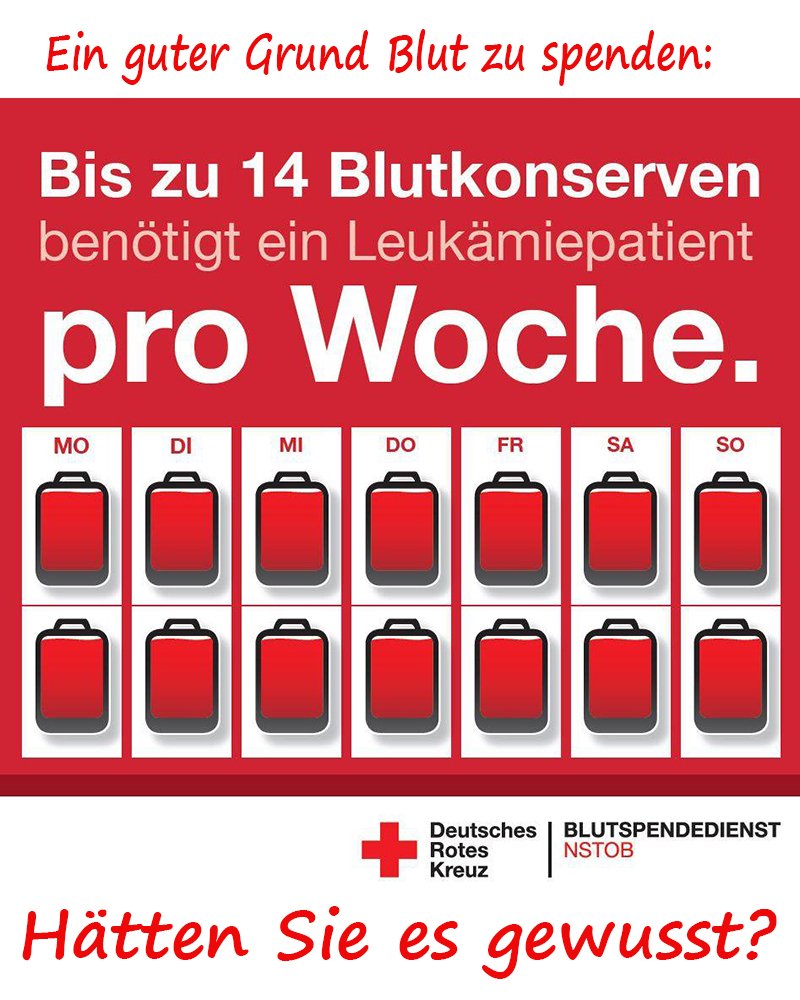 Blutspendetermine in Holdorf und Fladderlohausen: