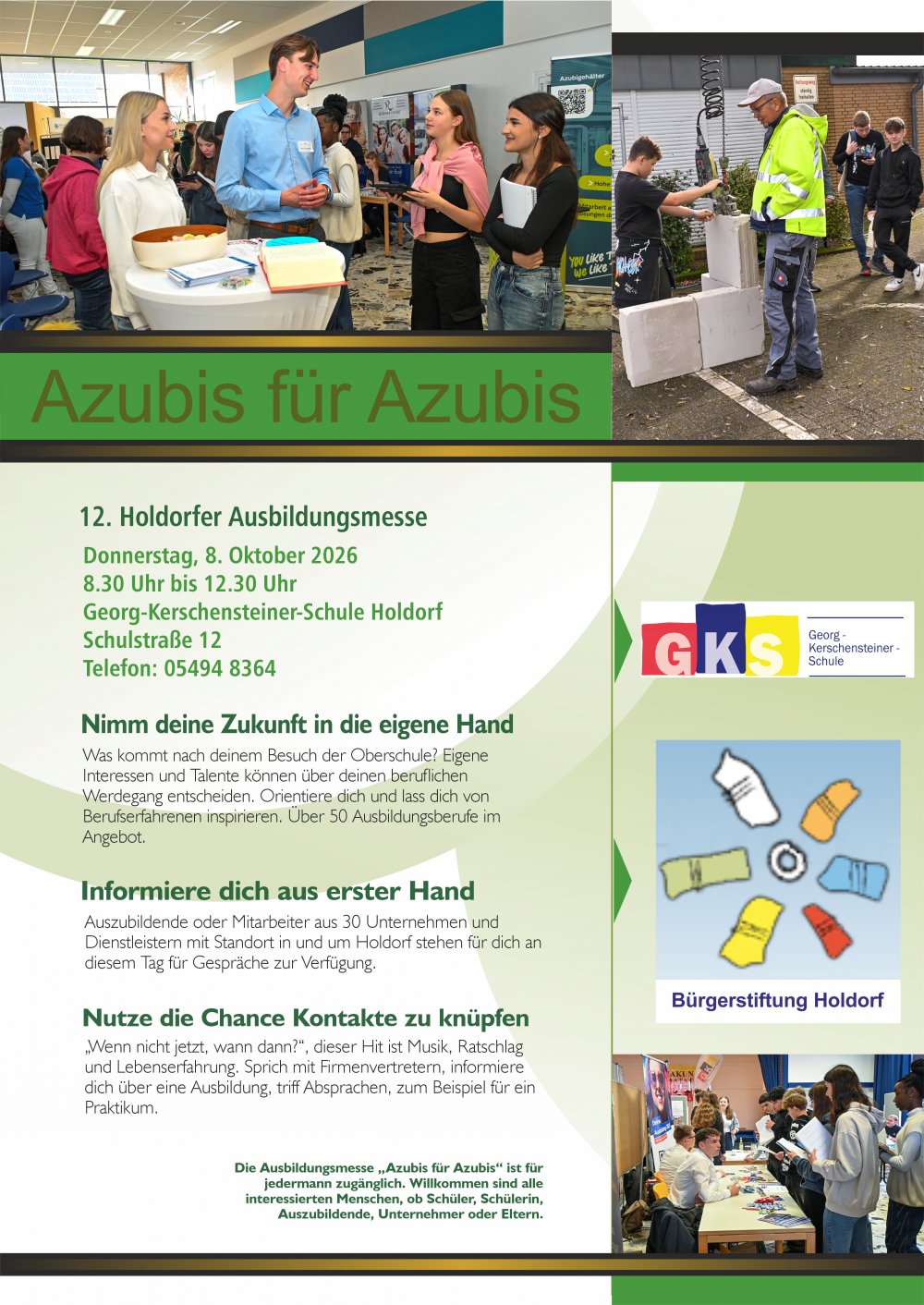 12. Ausbildungsmesse ,,Azubis f�r Azubis"